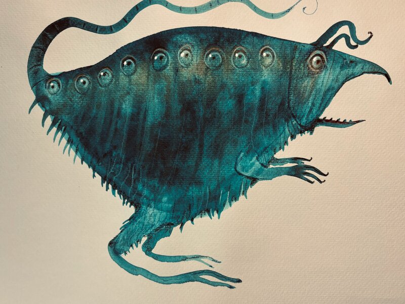 Painting in gouache, November 26, 2024.