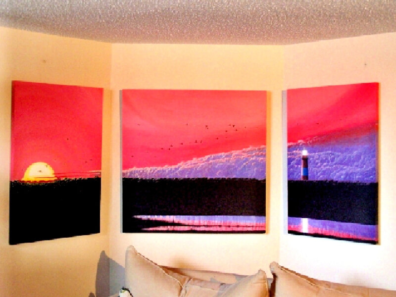 Assateague Lighthouse Triptych