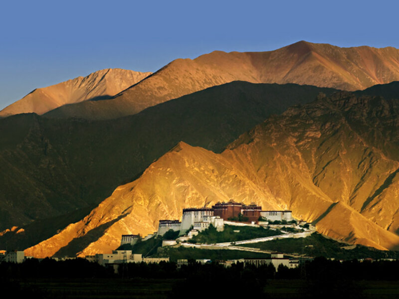 The Potala Palace, Tibet (back view)