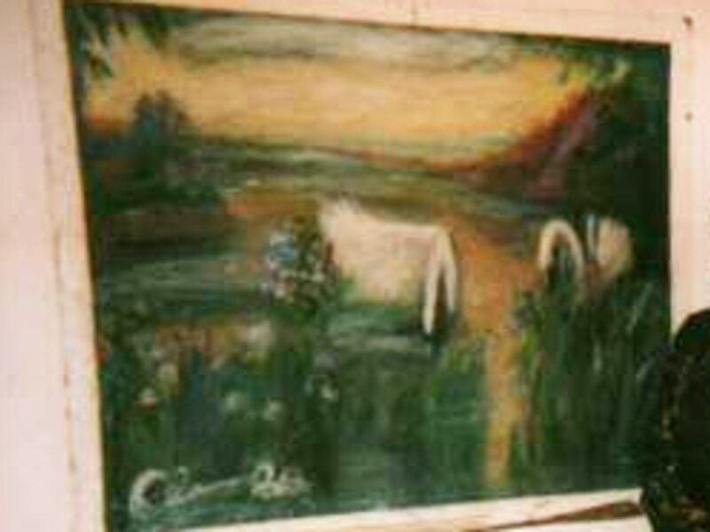"Swan Lake"  (4'x3') at Windows Without Walls Gallery Newark NJ