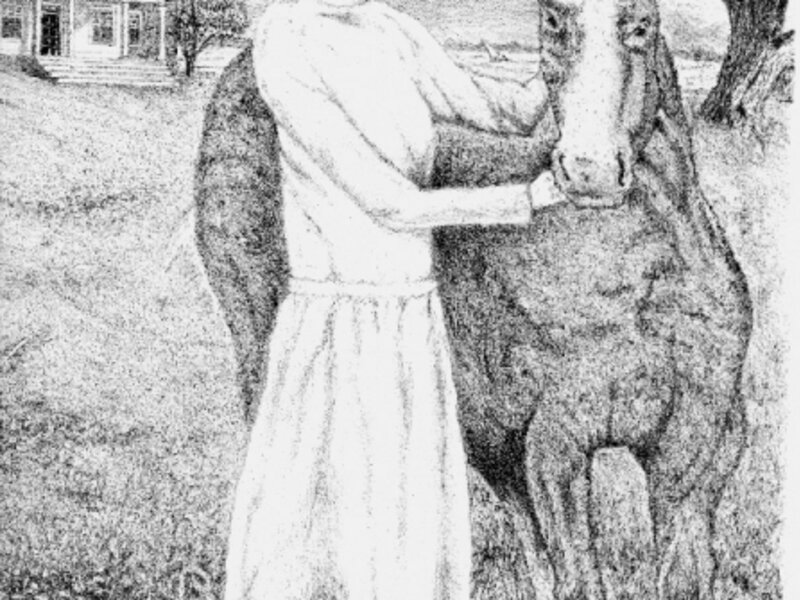 Shirley Plantation (Lady and Her Horse)