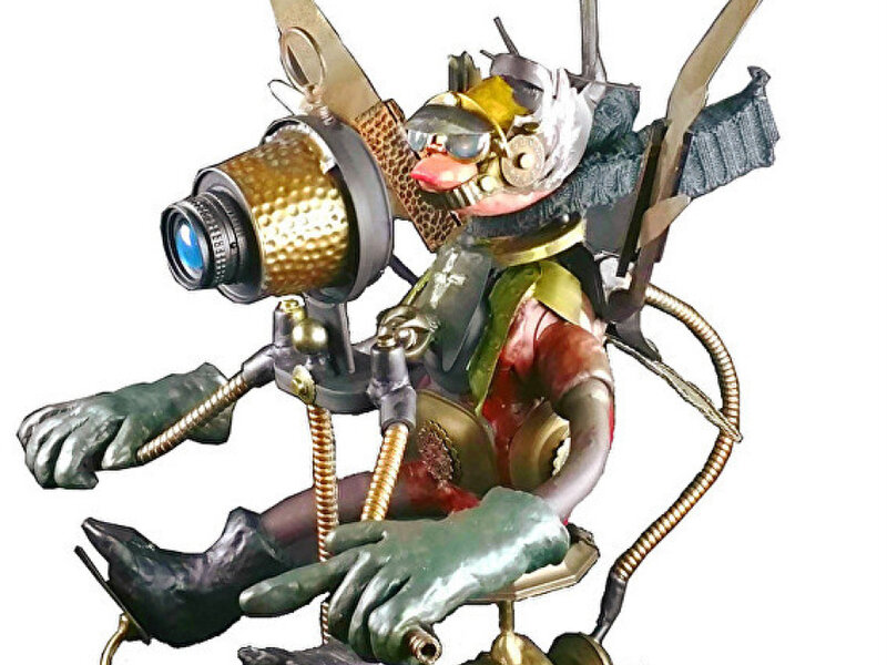 Steampunk sculpture