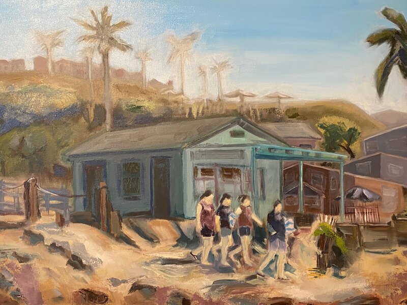 Sunny Morning Crystal Cove, Oil, 24 X 36 inches, 2023