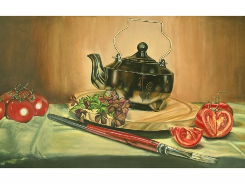 TEA KETTLE AND THE PAINT BRUSH