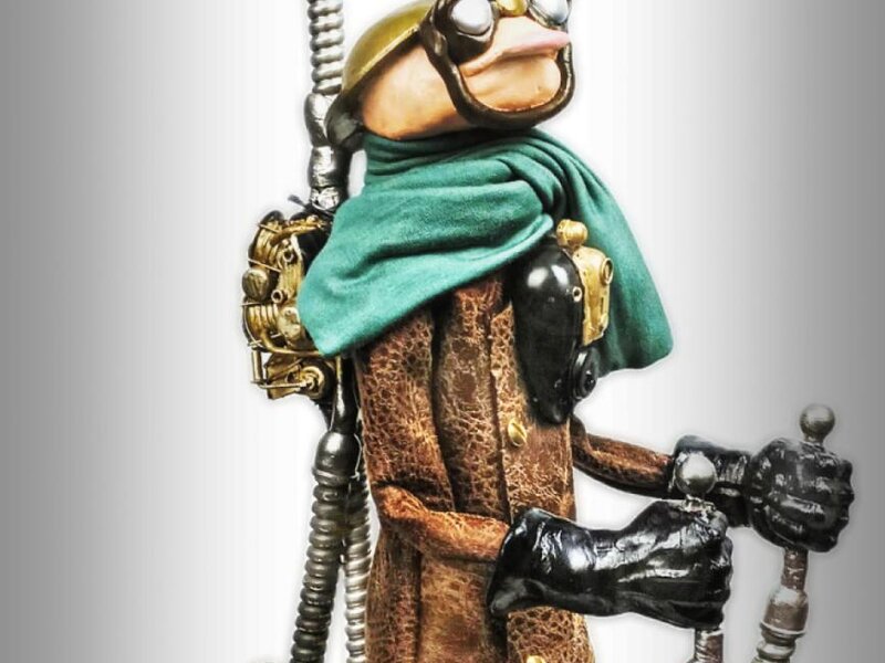 Steampunk sculpture