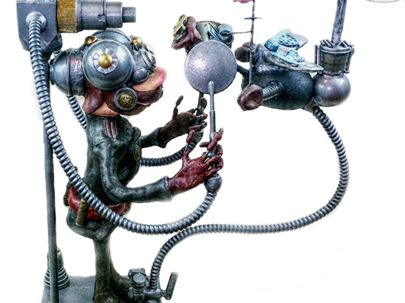 Steampunk sculpture