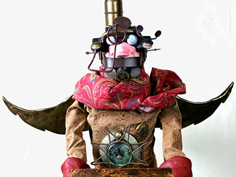 Steampunk sculpture