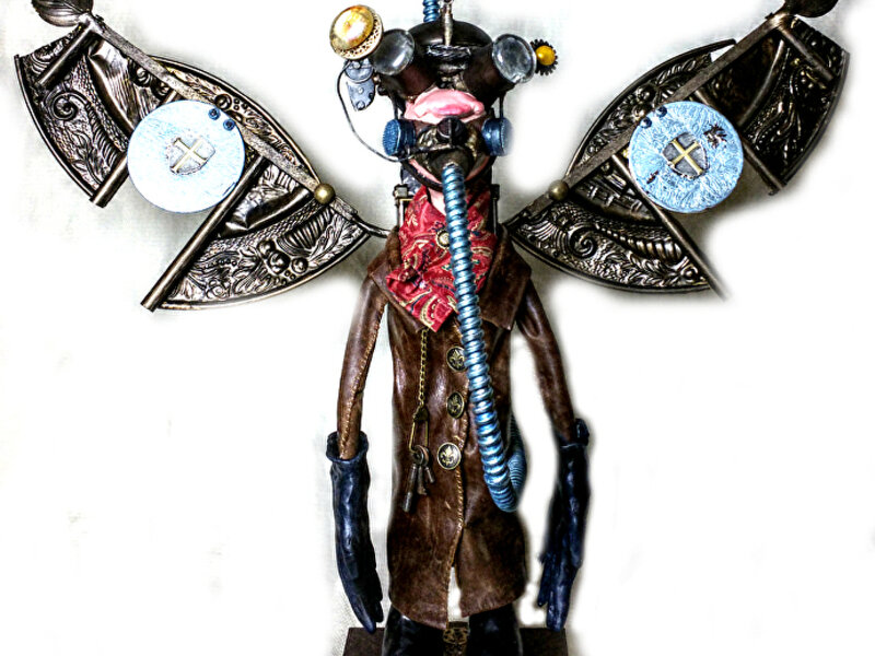 Steampunk sculpture