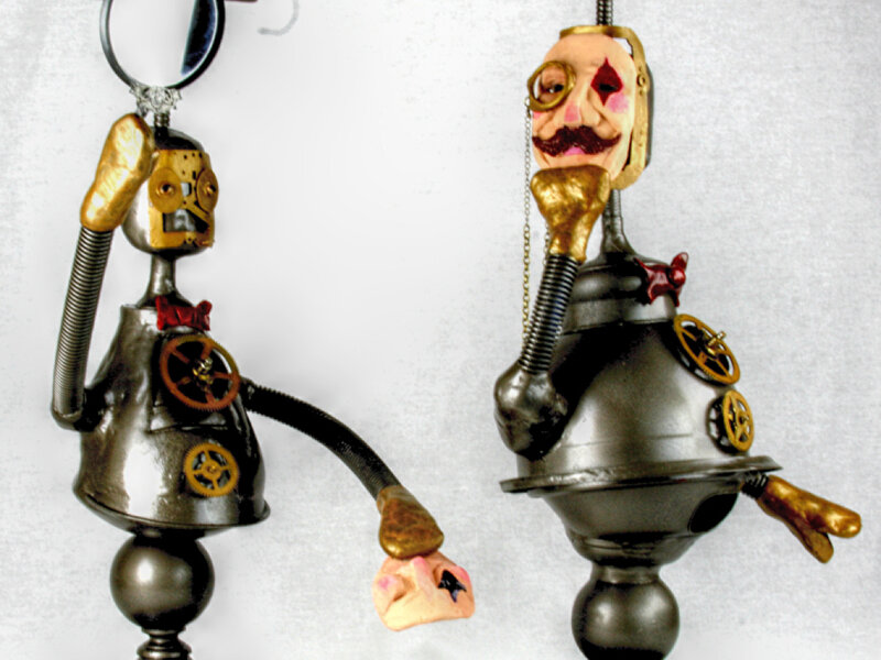 Steampunk sculptures