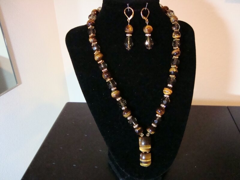 Tigers Eye Stone Jewelry Set