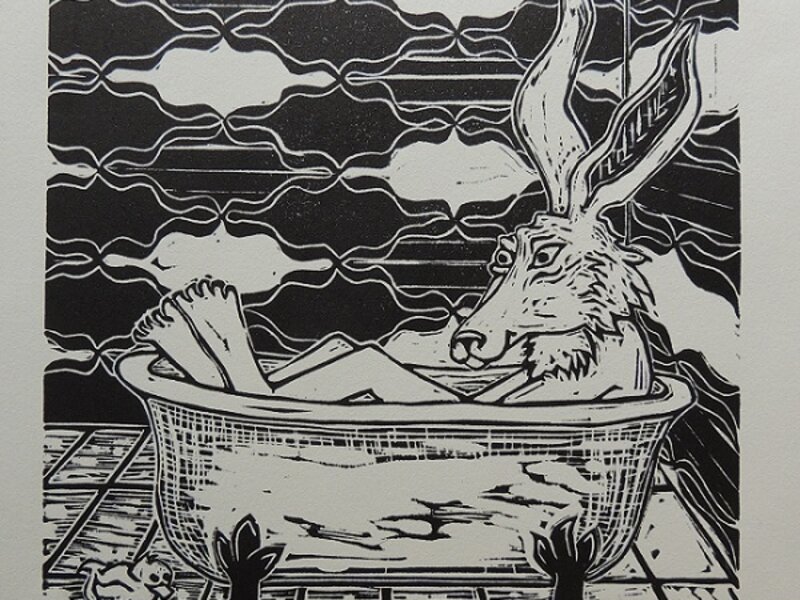 Tub Bunny by Elizabeth Ann McNally