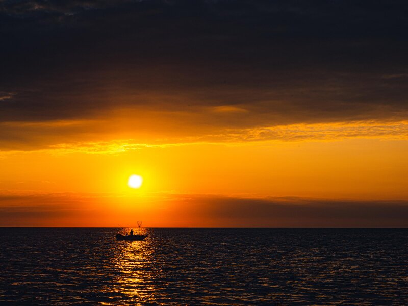 Sunrise on Lake Michigan 