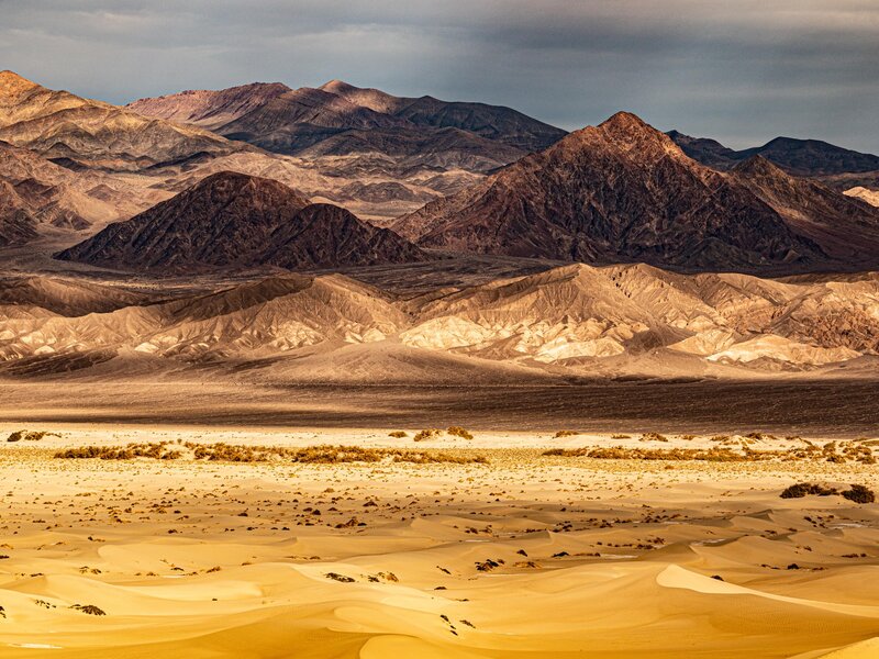 Cloudy day at Death Valley National Park