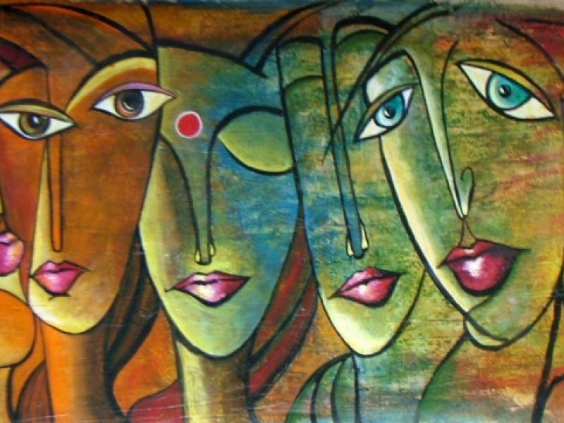 Feelings and Emotions Original Acrylic Painting, 100% handcrafted