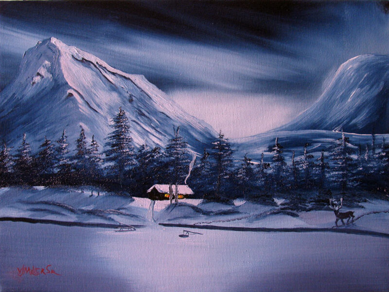 Winter Night in Alaska