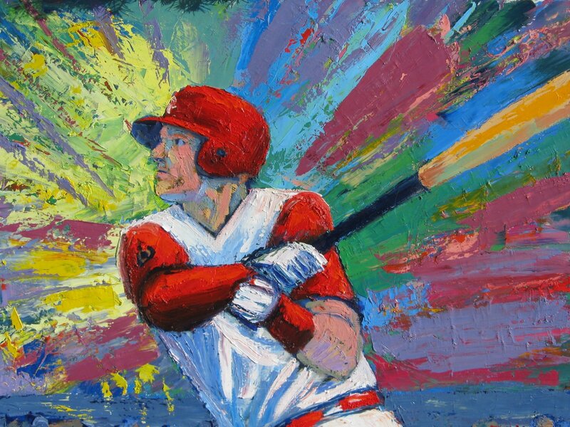 Rhys Hoskins Art Philadelphia Phillies Lou Baker Artist