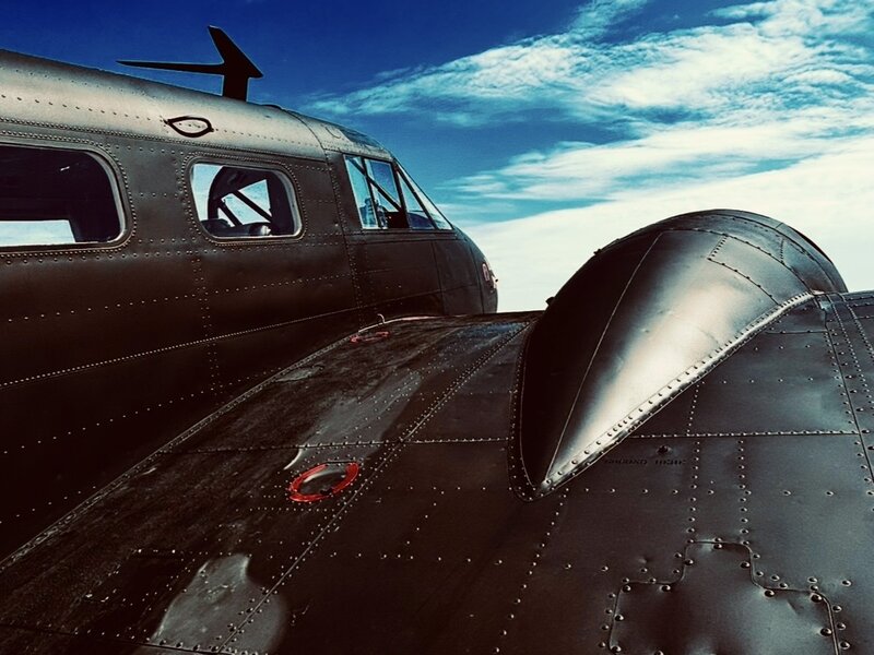 Photograph of vintage aircraft, September, 2026.