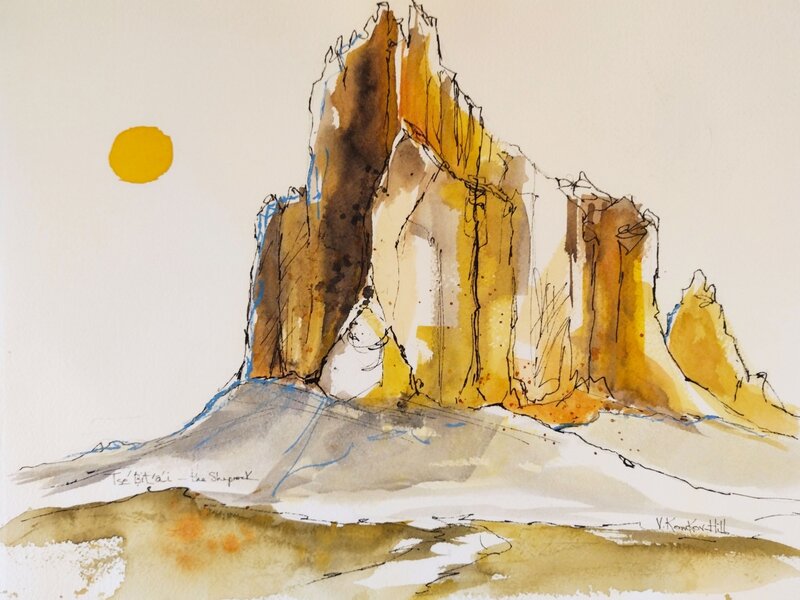 The Shiprock  Tse' Bi'tai