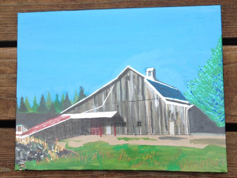 old barn white 