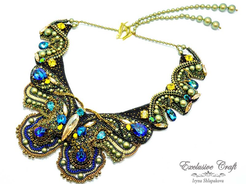 Necklace "Butterfly Garden"