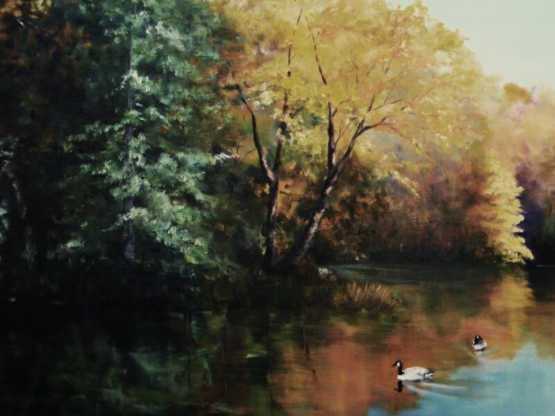 Oil on canvas Landscape