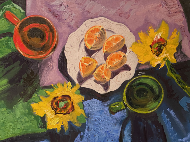 "Bird's Eye View Sunflowers"