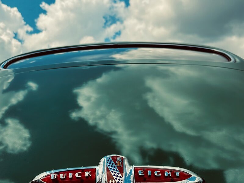 Photograph of 1050's vintage Buick automobile, August 8, 2026. 