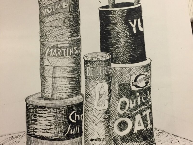 Cans & brushes