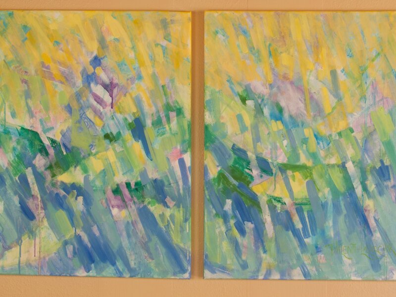 Spiritual Artwork, Contemporary Christian Art, Christian Abstract, Bread Upon The Water, Janny And Bill Grein, Gospel Music Art, Gaither Vocal Band, Music Inspired Artwork, Modern Christian Painting, Gospel Music Painting, Modern Biblical Artwork, Modern Abstract Art