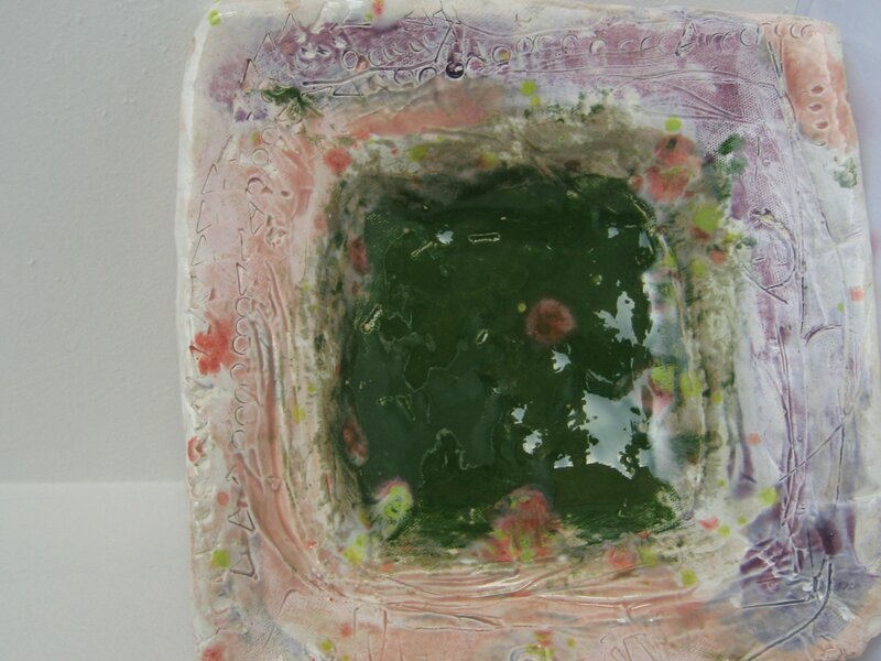 Green Centered Tray