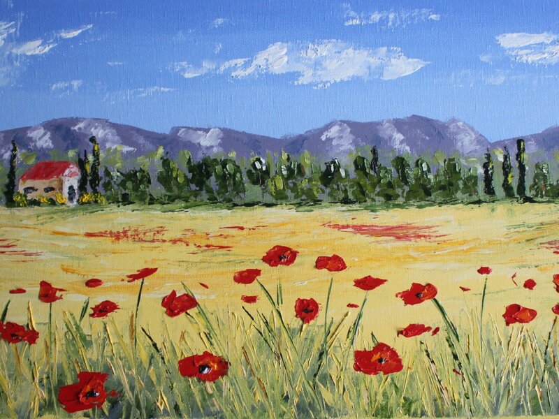 Champ de coquelicots