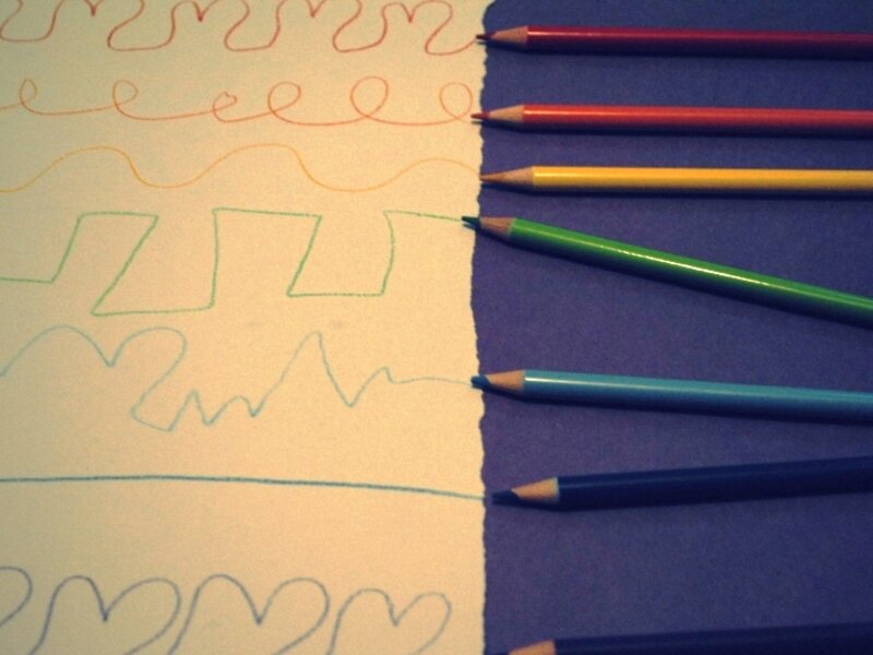 Between the lines.