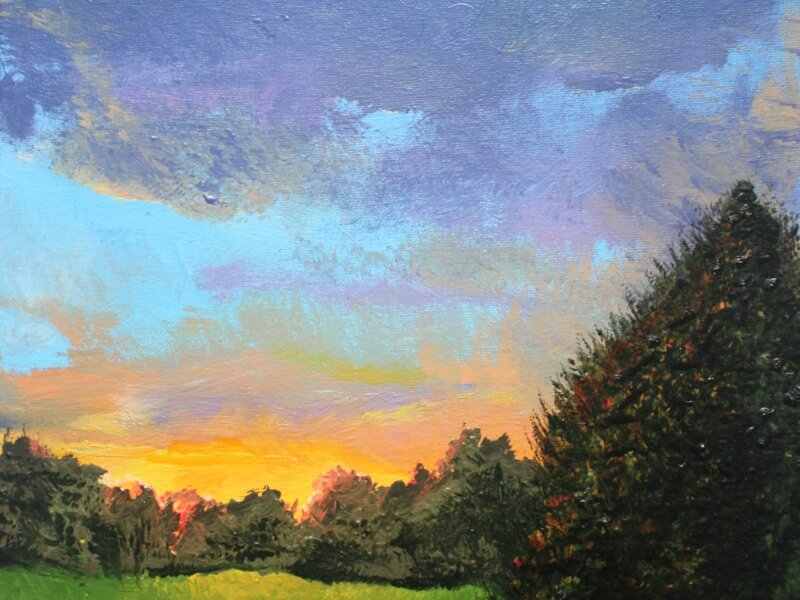Coucher de Soleil sur la Plaine