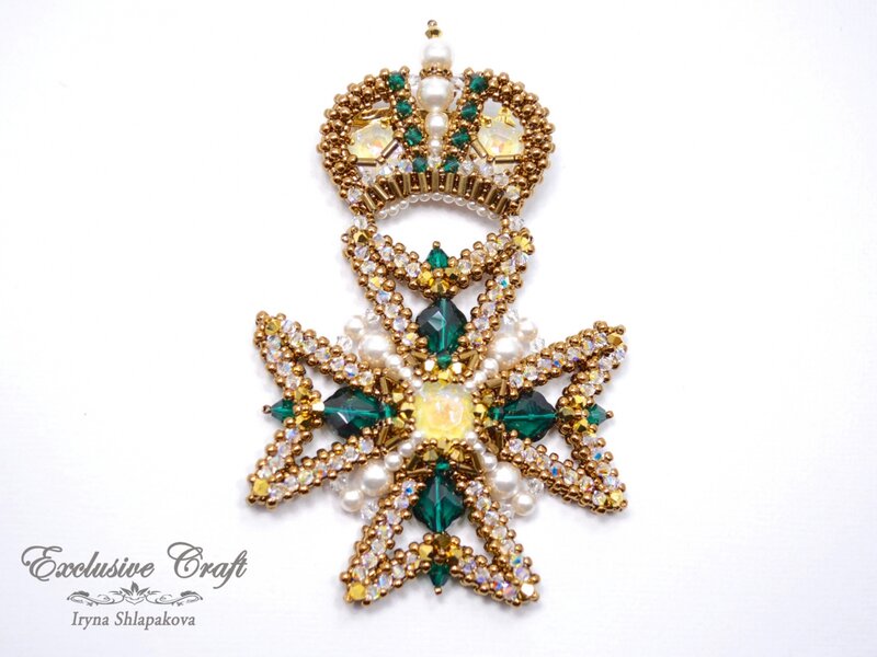 Brooch/Pendant "Maltese Crown"