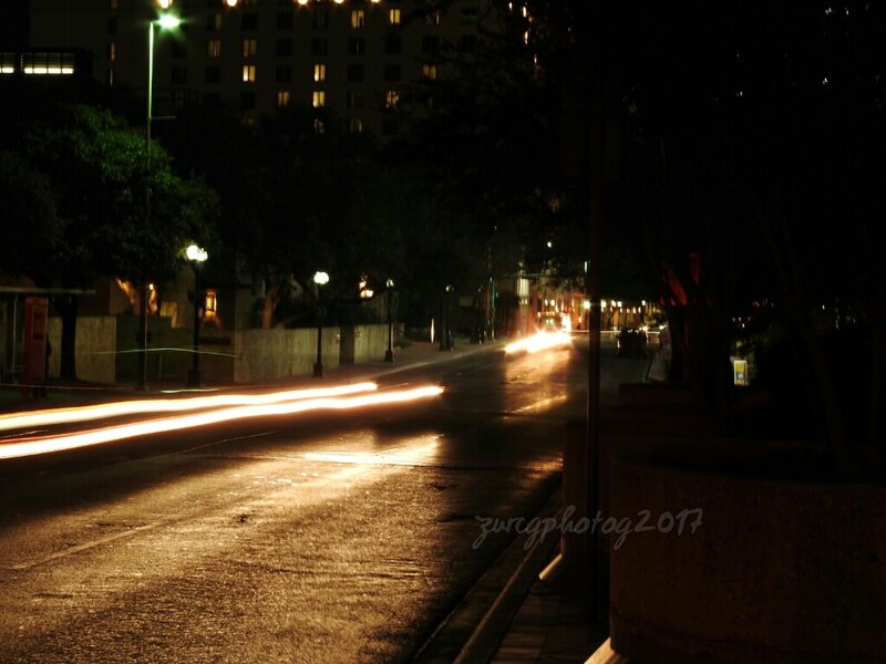 Market St night shot slow shuttet...Nikonp900