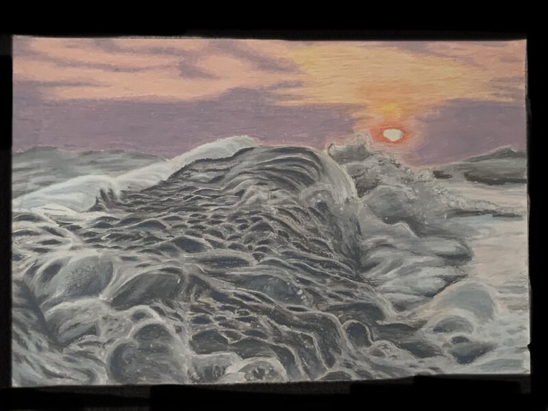A grey Ocean wave 
