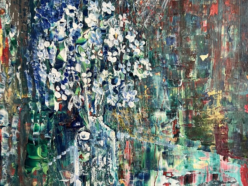 Abstraction Of A Vase And Flowers 