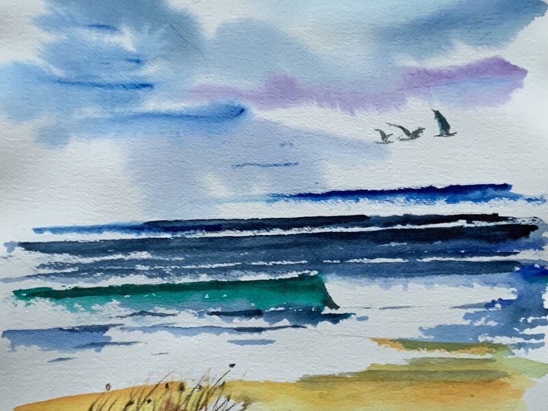 “A PEACEFUL DAY AT THE BEACH...”