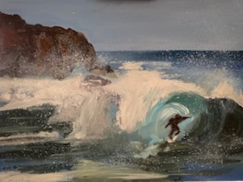 Surfer on Wave