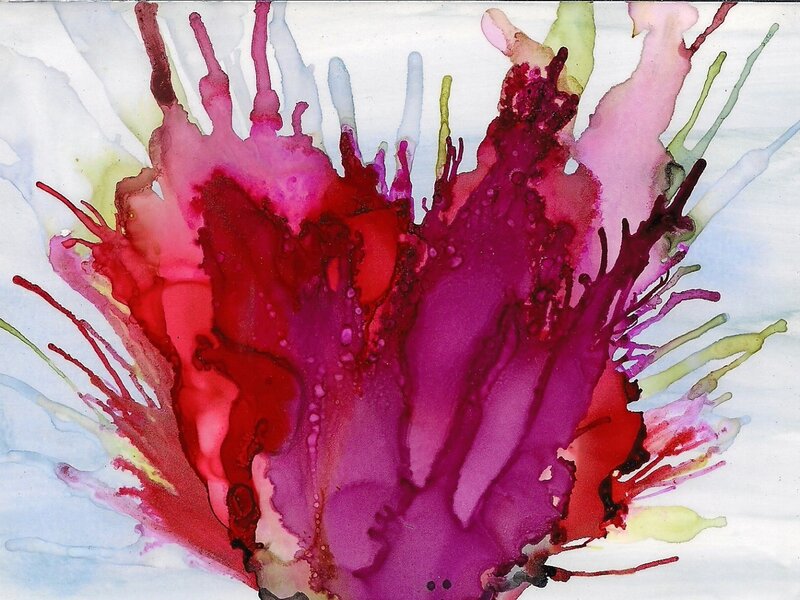 Live Flower in Red