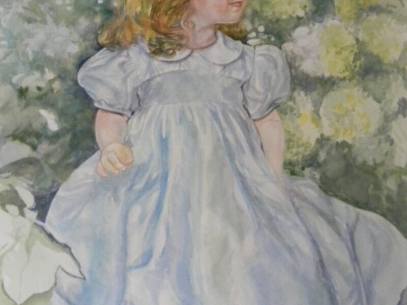 Sunday Watercolor, 18" x 24"