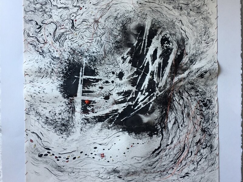 duality, heart, soul, mark making