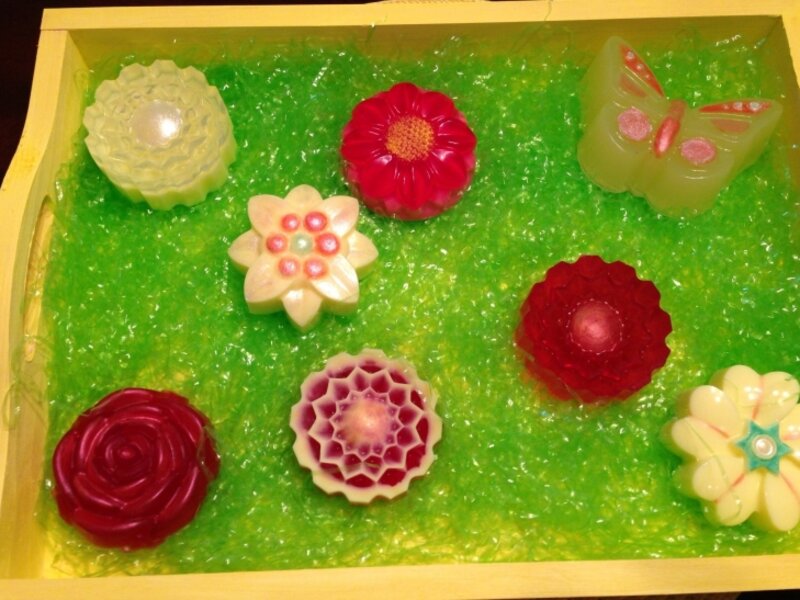Hand Painted Soap Garden