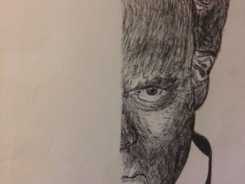 Half a face 