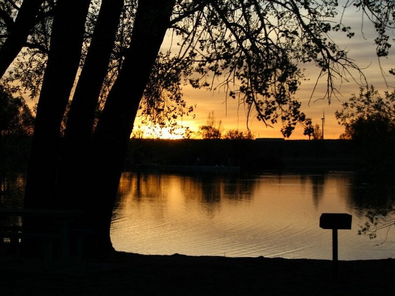 Setting sun