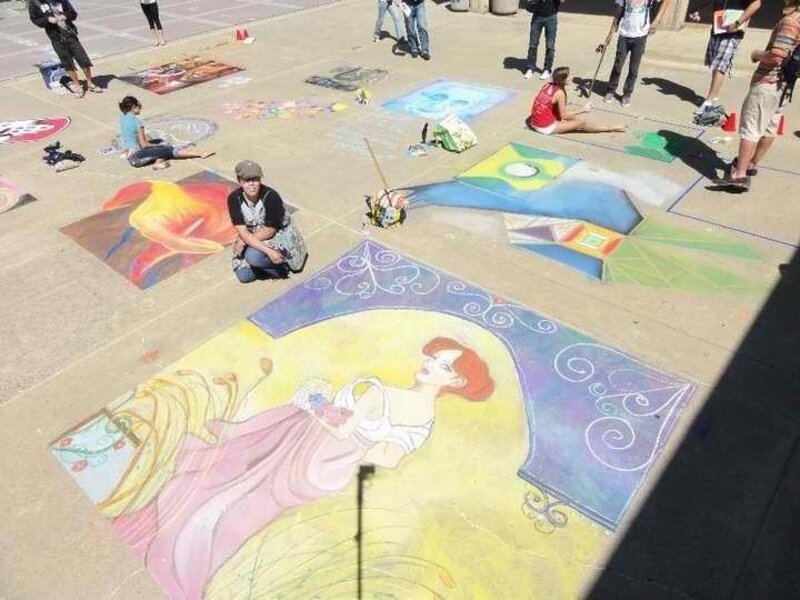 Chalk art