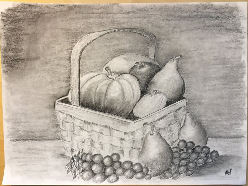 Basket & fruit