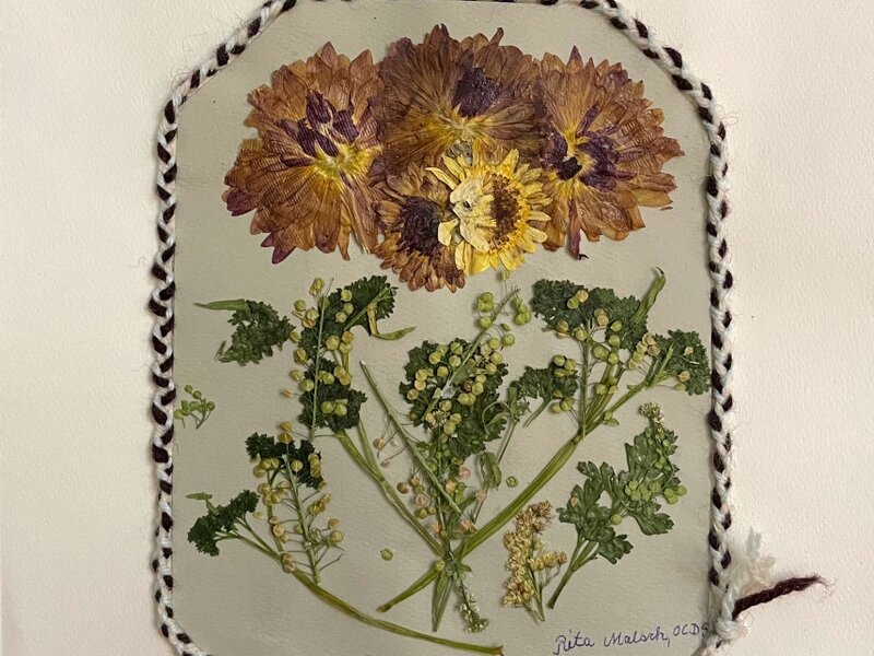 At home with flowers