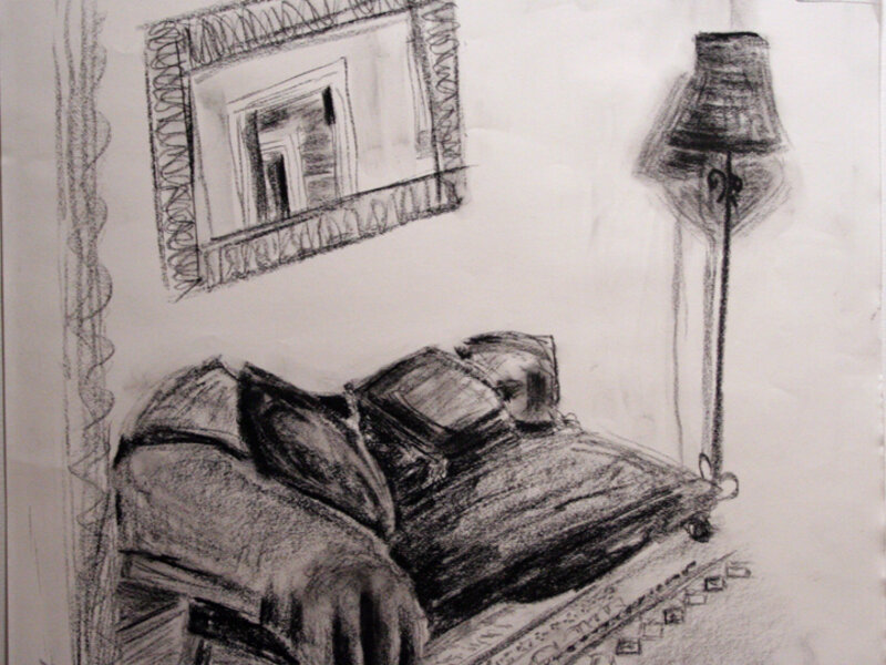 Couch and Lamp