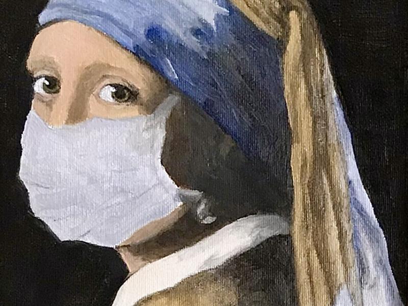 Girl With Pearl Earring and Mask